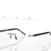 Horn and Titanium Rectangular Opticals Horn and Titanium Rectangular Opticals