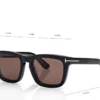 Icon Blue Block Square Opticals with Clip on Sunglasses
