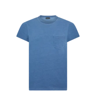 Indigo Dye Crew Neck T-Shirt
