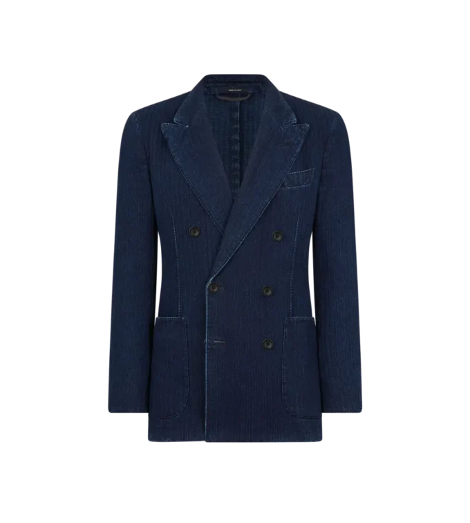 Indigo Herringbone Jacket Indigo Herringbone Jacket