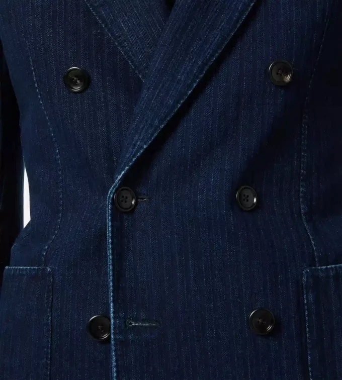 Indigo Herringbone Jacket Indigo Herringbone Jacket