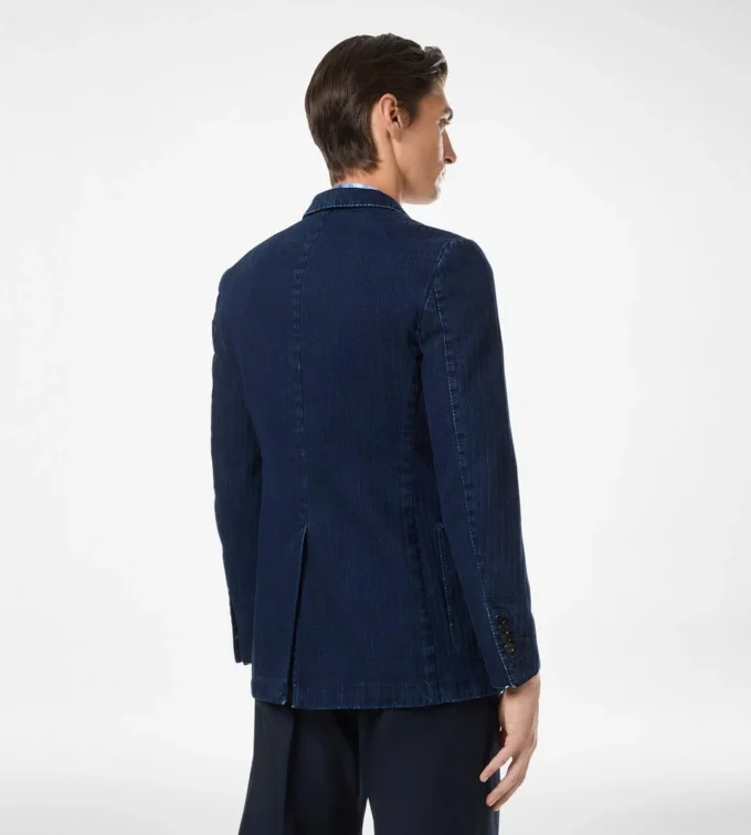 Indigo Herringbone Jacket Indigo Herringbone Jacket