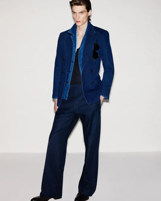 Indigo Herringbone Jacket Indigo Herringbone Jacket