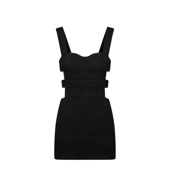 Intarsia Knit Mini Dress