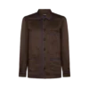 Jacquard Micro Dot Pajama Piping Shirt