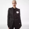 Jacquard Polka Dot Duchesse Single Breasted Jacket Jacquard Polka Dot Duchesse Single Breasted Jacket