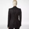Jacquard Polka Dot Duchesse Single Breasted Jacket Jacquard Polka Dot Duchesse Single Breasted Jacket