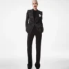 Jacquard Polka Dot Duchesse Single Breasted Jacket Jacquard Polka Dot Duchesse Single Breasted Jacket