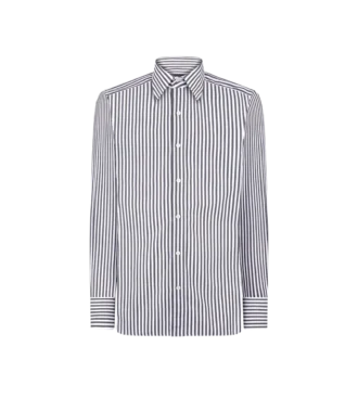 Ladder Stripe Slim Fit Shirt