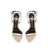 Laminated Nappa Leather Padlock Pointy Naked Sandal Laminated Nappa Leather Padlock Pointy Naked Sandal