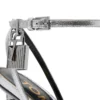 Laminated Nappa Leather Padlock Pointy Naked Sandal Laminated Nappa Leather Padlock Pointy Naked Sandal