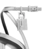 Laminated Nappa Leather Padlock Pointy Naked Sandal Laminated Nappa Leather Padlock Pointy Naked Sandal