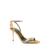 Laminated Nappa Leather Padlock Pointy Naked Sandal 85Mm Laminated Nappa Leather Padlock Pointy Naked Sandal 85Mm