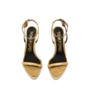 Laminated Nappa Leather Padlock Pointy Naked Sandal 85Mm Laminated Nappa Leather Padlock Pointy Naked Sandal 85Mm