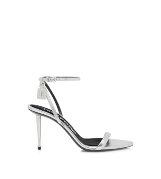 Laminated Nappa Leather Padlock Sandal