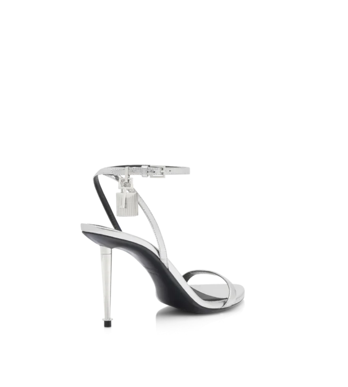 Laminated Nappa Leather Padlock Sandal Laminated Nappa Leather Padlock Sandal