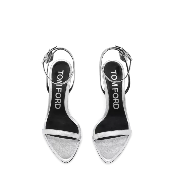 Laminated Nappa Leather Padlock Sandal Laminated Nappa Leather Padlock Sandal