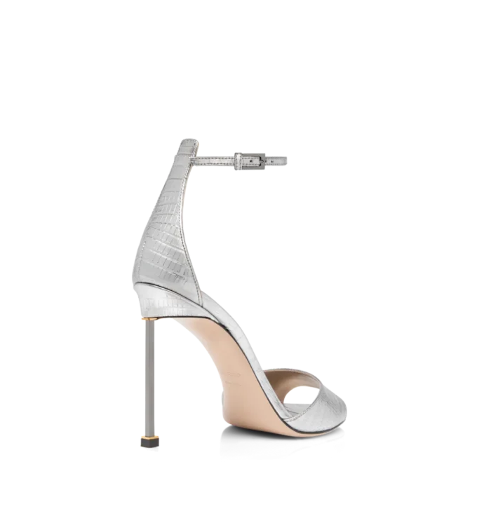 Laminated Printed Tejus Spire Ankle Strap Sandal Laminated Printed Tejus Spire Ankle Strap Sandal
