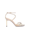 Laminated Stamped Python Ida Sandal