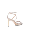 Laminated Stamped Python Ida Sandal