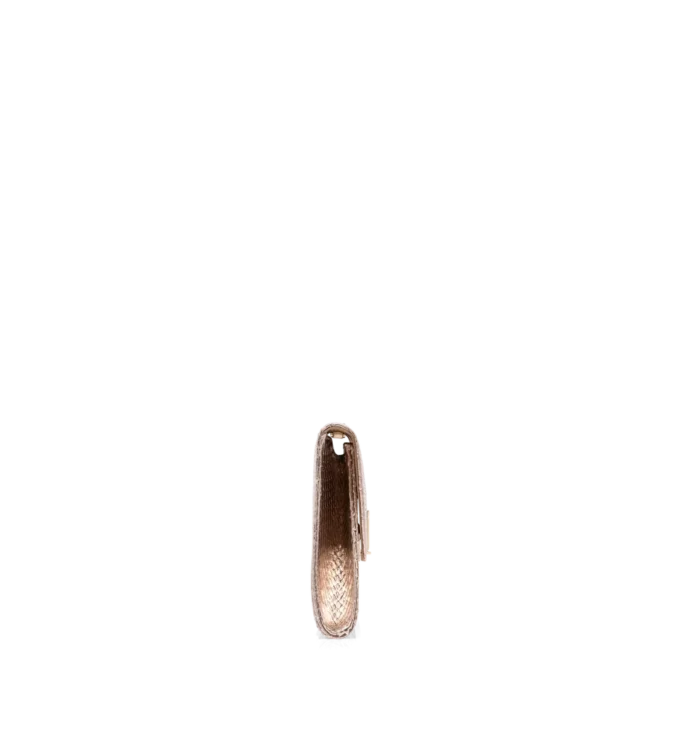 Laminated Stamped Python Nobile Clutch