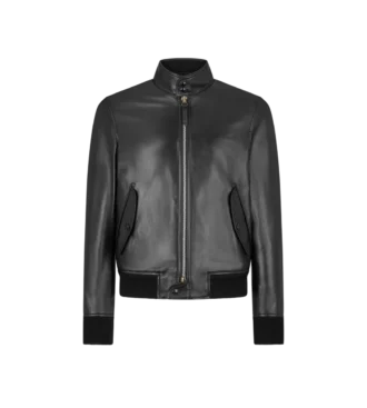 Leather Harrington