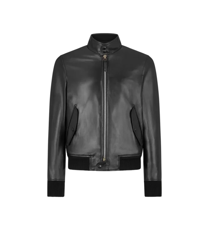 Leather Harrington