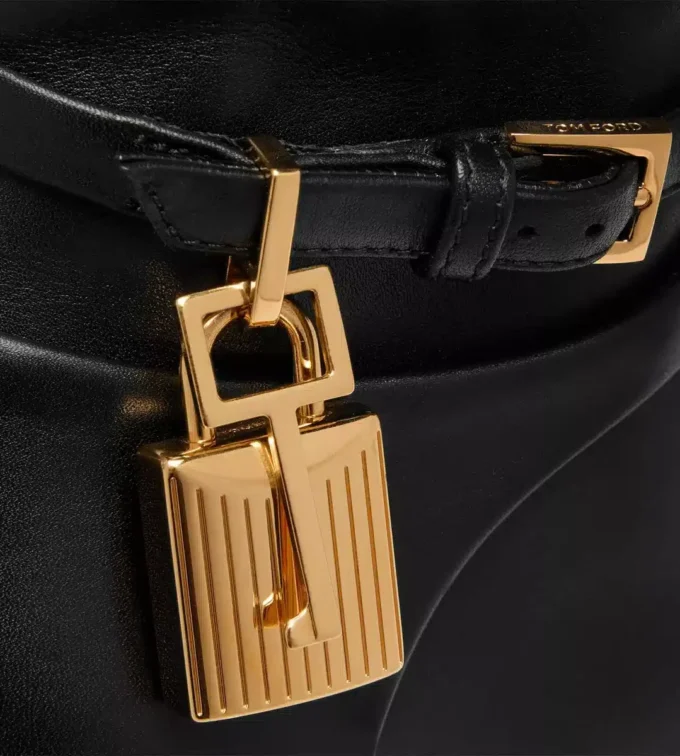 Leather Padlock Ankle Boot Leather Padlock Ankle Boot