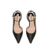 Leather Padlock Slingback