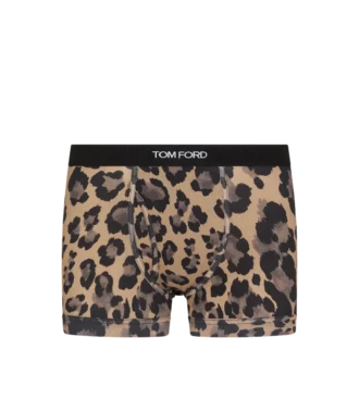 Leopard Cotton Boxer Briefs