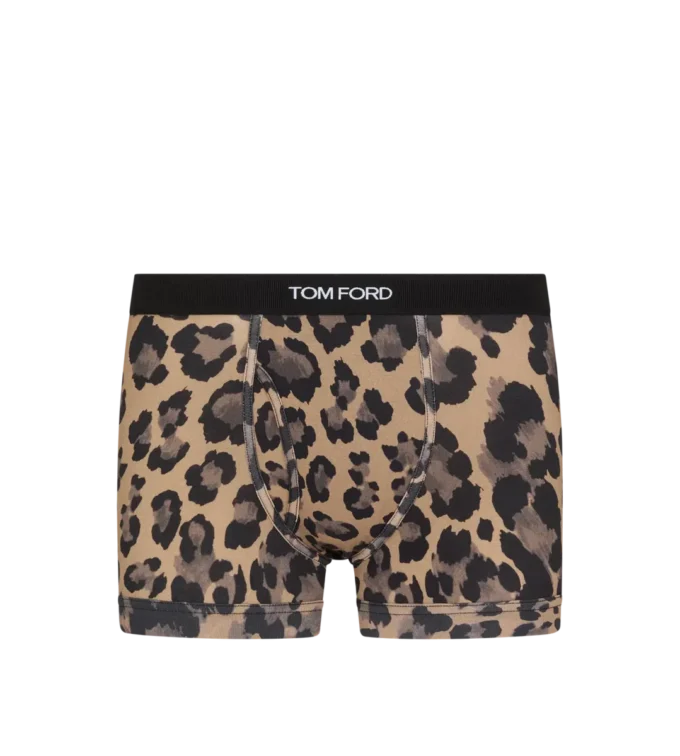 Leopard Cotton Boxer Briefs