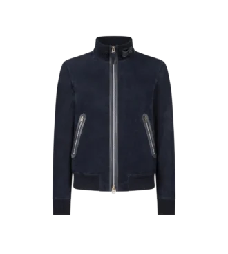 Light Suede Bomber