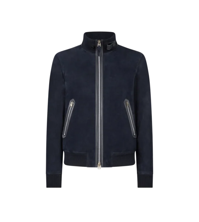 Light Suede Bomber