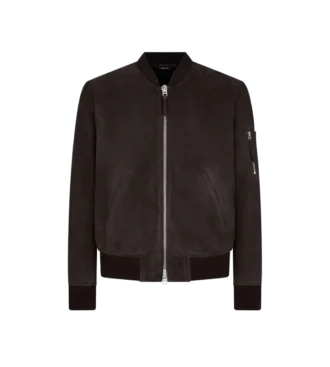 Light Suede Bomber