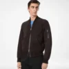 Light Suede Bomber