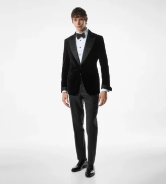 Light Velvet Shelton Cocktail Jacket