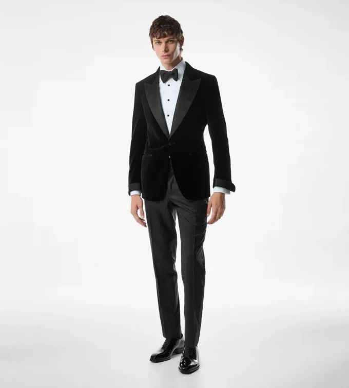 Light Velvet Shelton Cocktail Jacket