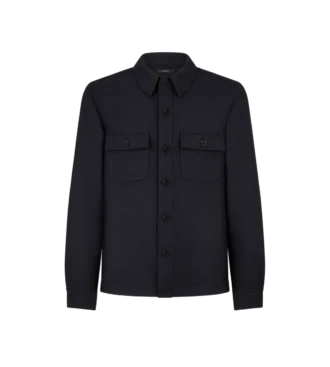 Light Wool Chest Pocket Outershirt