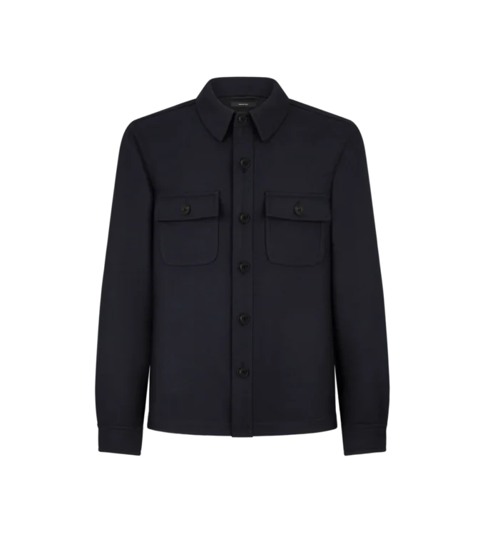 Light Wool Chest Pocket Outershirt