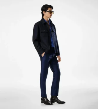 Light Wool Chest Pocket Outershirt