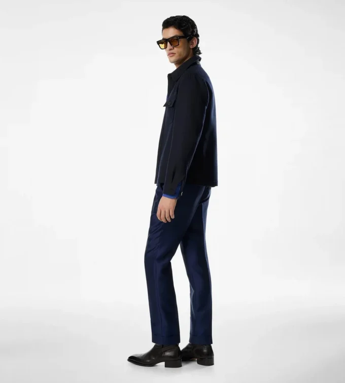 Light Wool Chest Pocket Outershirt