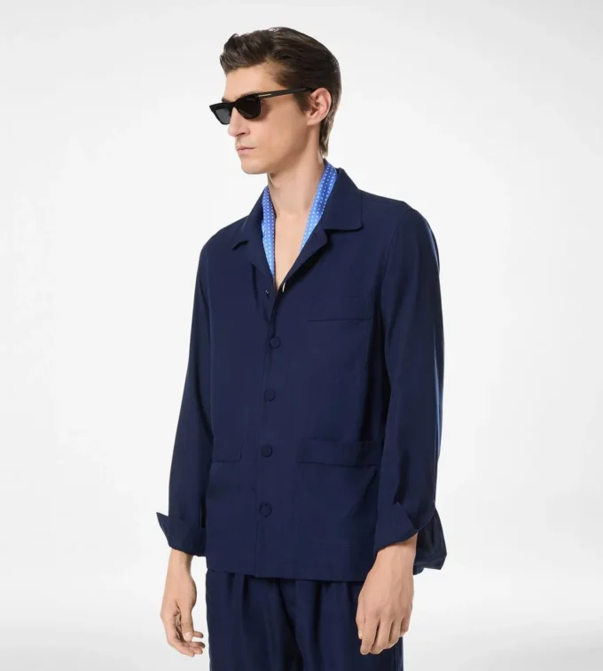 Lightweight Lyocell Pajama Shirt