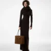 Suede Leather Audrey Medium Tote Suede Leather Audrey Medium Tote