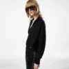 Long Sleeve Cashmere Silk Polo