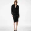 Long Sleeve Cashmere Silk Polo
