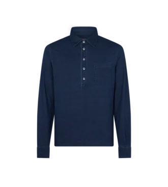 Long Sleeve Cotton Polo