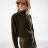 Long Sleeve Mock Neck Knit