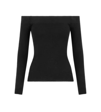 Long Sleeve Off the Shoulder Knit Top