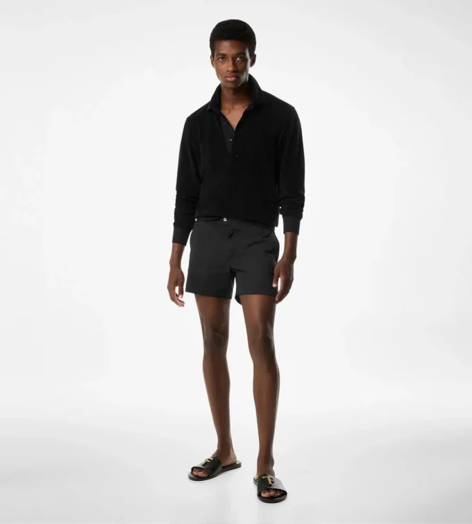 Long Sleeve Towelling Polo