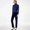 Long Sleeve Turtleneck Knit with Tom Ford Metal Plaque